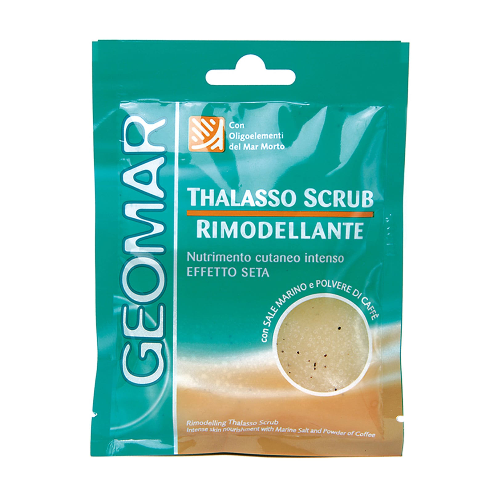 Ремоделювальний скраб для тіла Geomar Thalasso Scrub з морською сіллю та кавою, 85 г